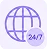 Scale customer support icon